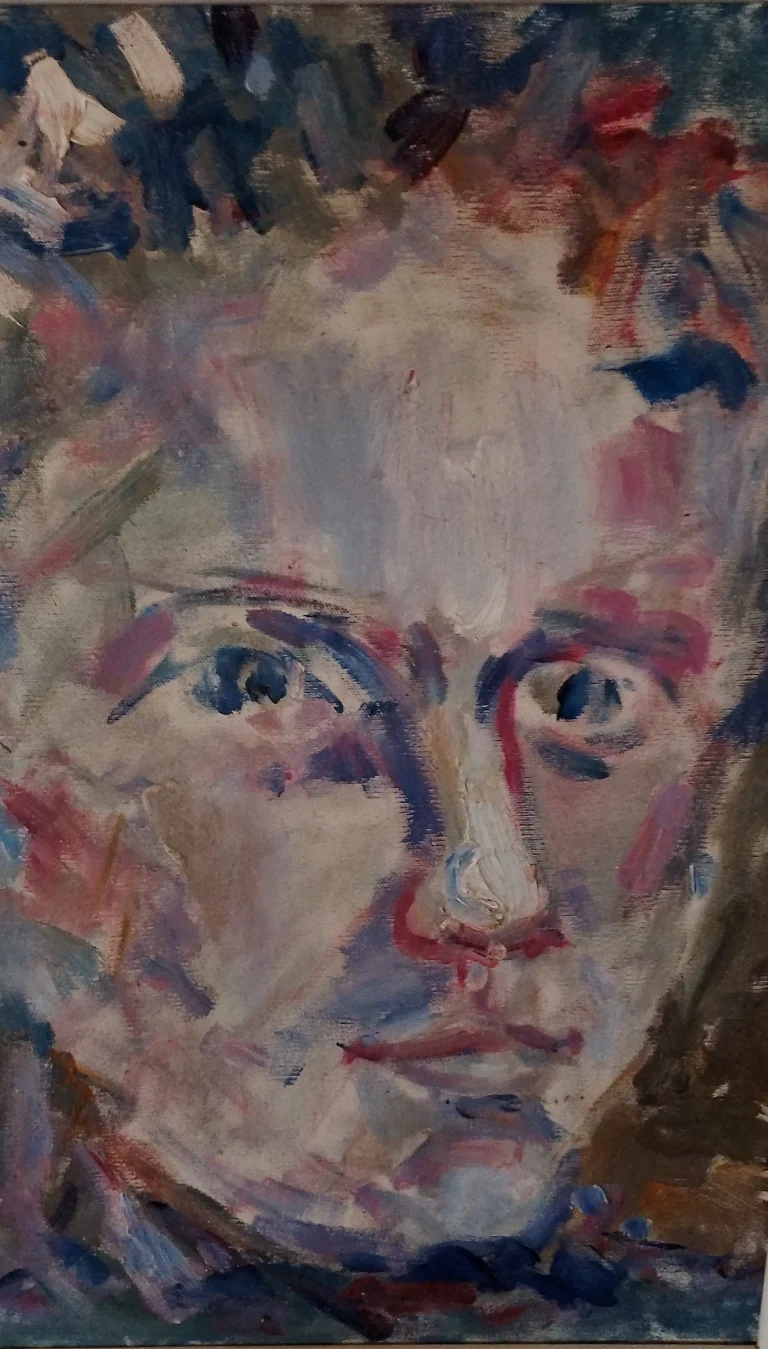 Expressive painted portrait